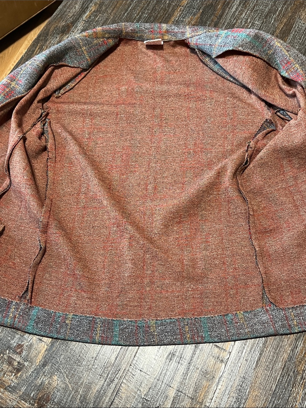 Vintage Graff California Ware Plaid A-Line Skirt Set in Multicolor Tweed - Picture 7 of 11